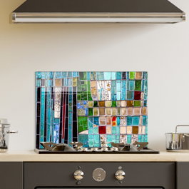 Wallity Cuadro Decorativo de Vidrio Templado Multicolor 50 x 70 cm